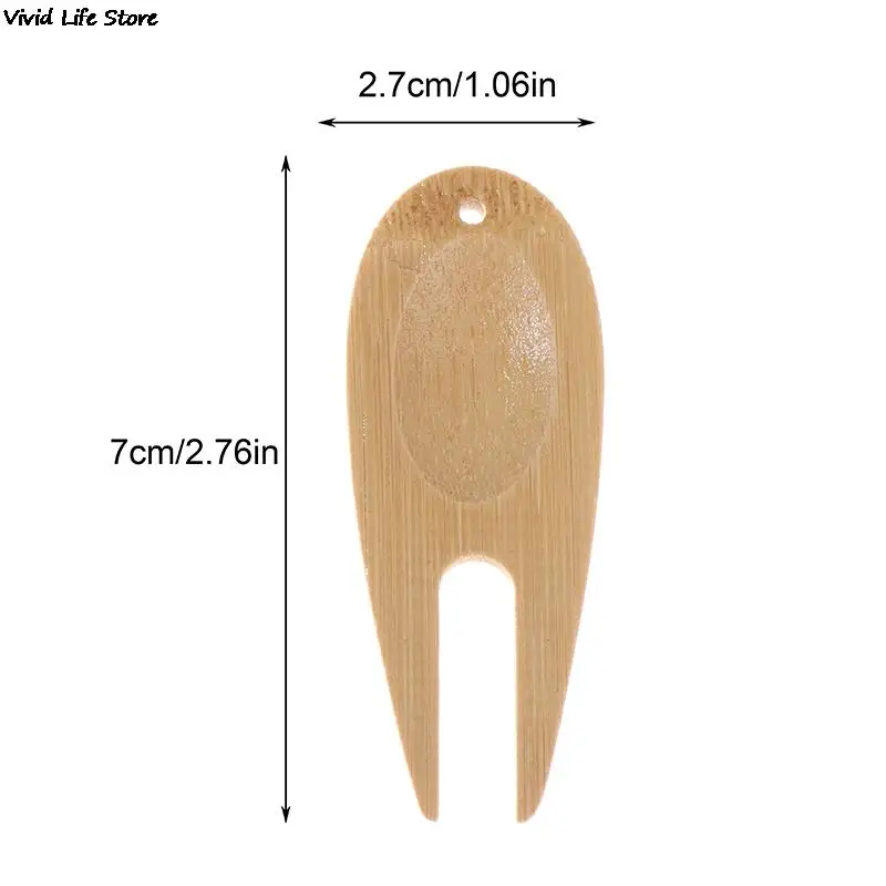 

5Pcs Golf Bamboo Ball Forks Golf Repair Tools Multi-Use Wear Resistant Lightweight Non-Slip Golf Pitch Forks Golf Accessories
