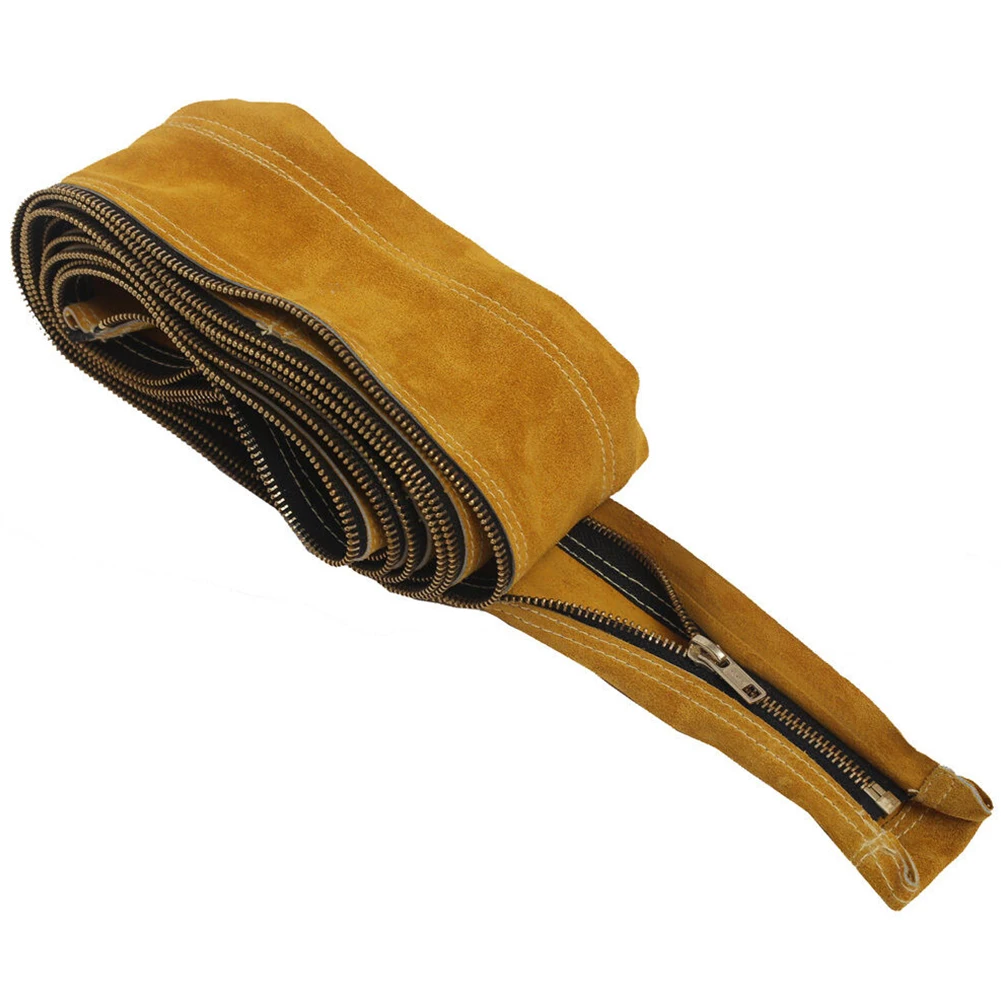 

TIG Mig Cowhide Leather Welding Torch Cable Hose Cover 23ft L 4in Wide Welding Torch Cable Cover Two Layers Of Leather Cover
