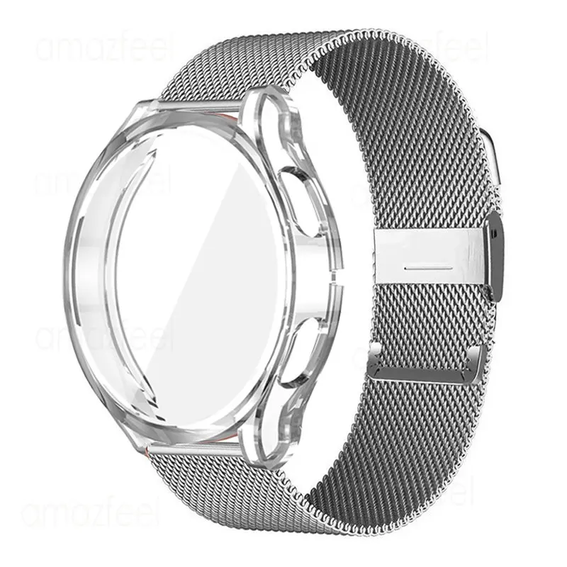 

Металлический браслет для Samsung Galaxy Watch 5/4 44 мм 40 мм, защитный чехол для Active 2, ремешок для Galaxy Watch 4 Classic 46 мм 42 мм, чехол для браслета