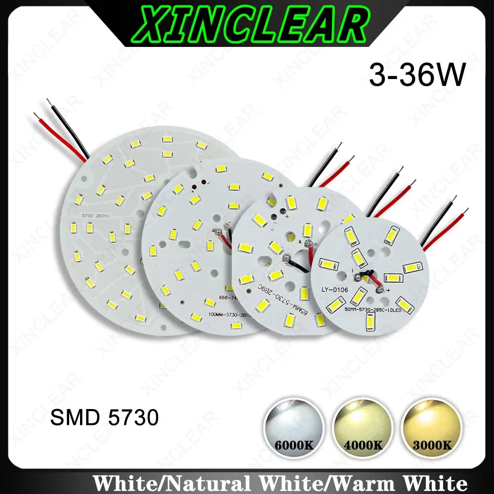 

Светодиодный модуль SMD5730 3-36 Вт теплый белый XC-3-36W