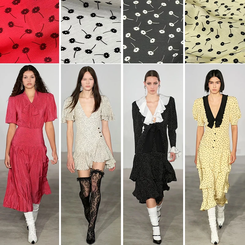 

Женское платье из чистого хлопка, с принтом в виде цветка