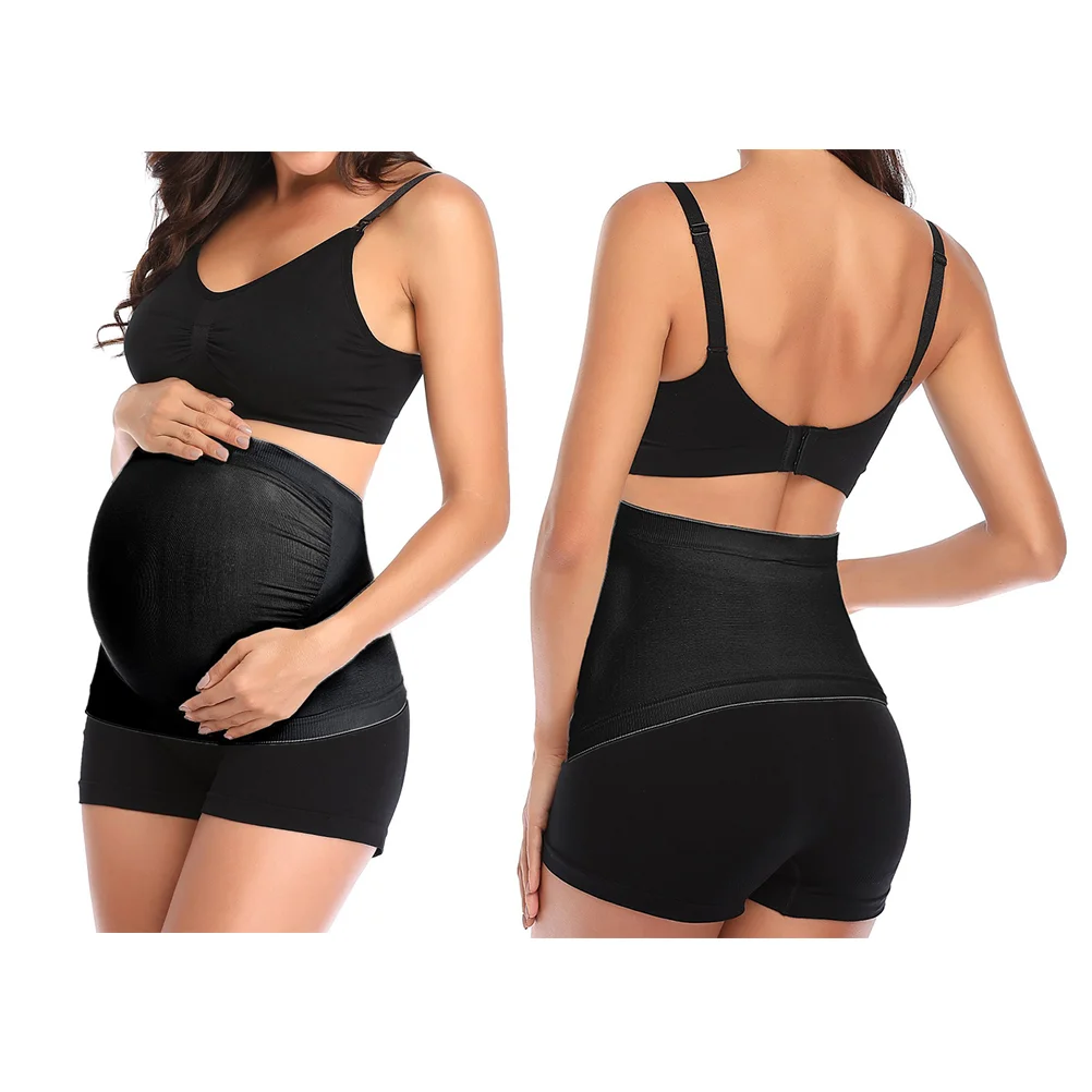 

Пояс для беременных корсет для поддержки беременности бандажный пояс для беременных малышей ремешок для беременных женщин (черный M 85-95 см Hipline)
