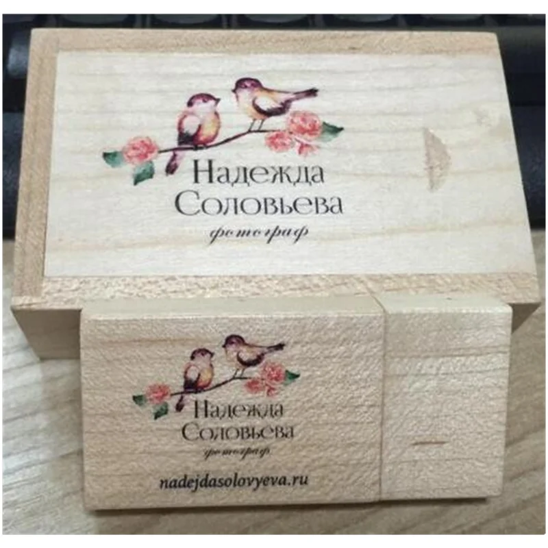 Брендовая новая деревянная флешка с DIY-логотипом, печатью на шёлке, версией USB 2.0 для хранения данных (Минимальный заказ 30 штук) на.