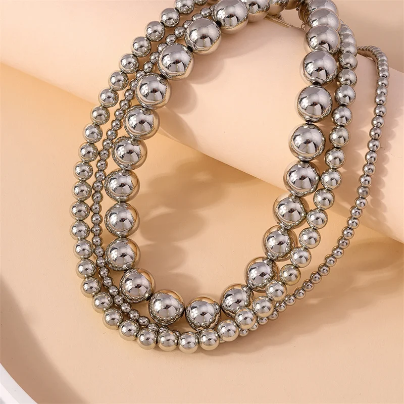 3 шт./комплект женские колье с большим шариком