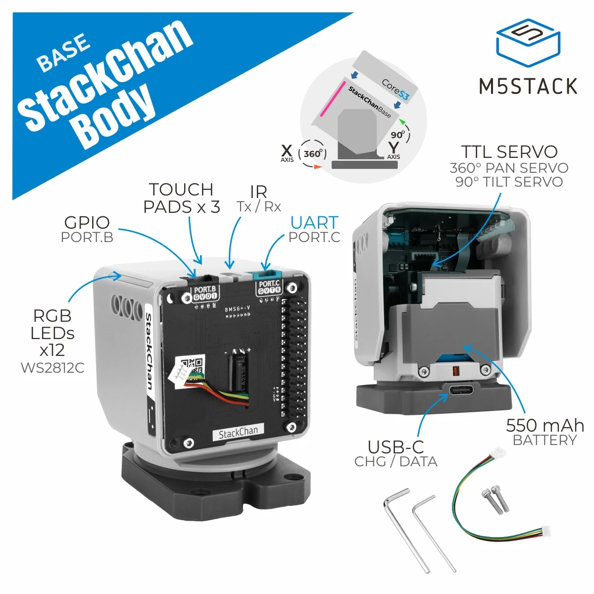 Фото Официальный корпус StackChan от M5Stack №1