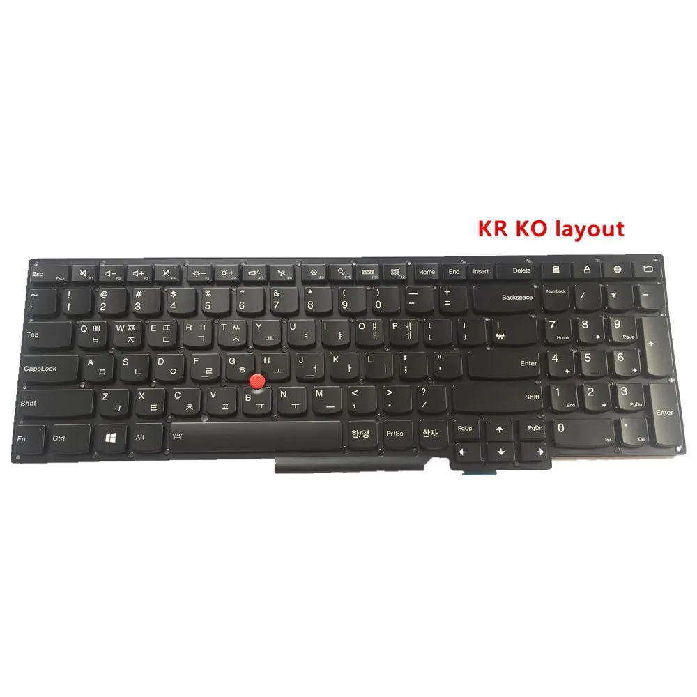 

New for Laptop IBM LENOVO ThinkPad Edge S5 S531 S540 S5-S531 KR KO Keyboard LED Backlight Korean-US 건반