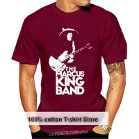 new the marcus white stencil t shirt big size the marcus king band guitarist country americana chris stapleton blues band band