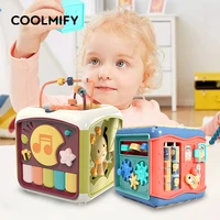 baby music toys baby activity cube musical box toy toddler toys shape sorter game toy beads cube infant educational toy for kids