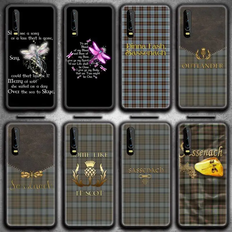 

OUTLANDER TV Jamie Fraser Sassenach Dragonfly Phone Case for Huawei P20 P30 P40 lite E Pro Mate 40 30 20 Pro P Smart 2020