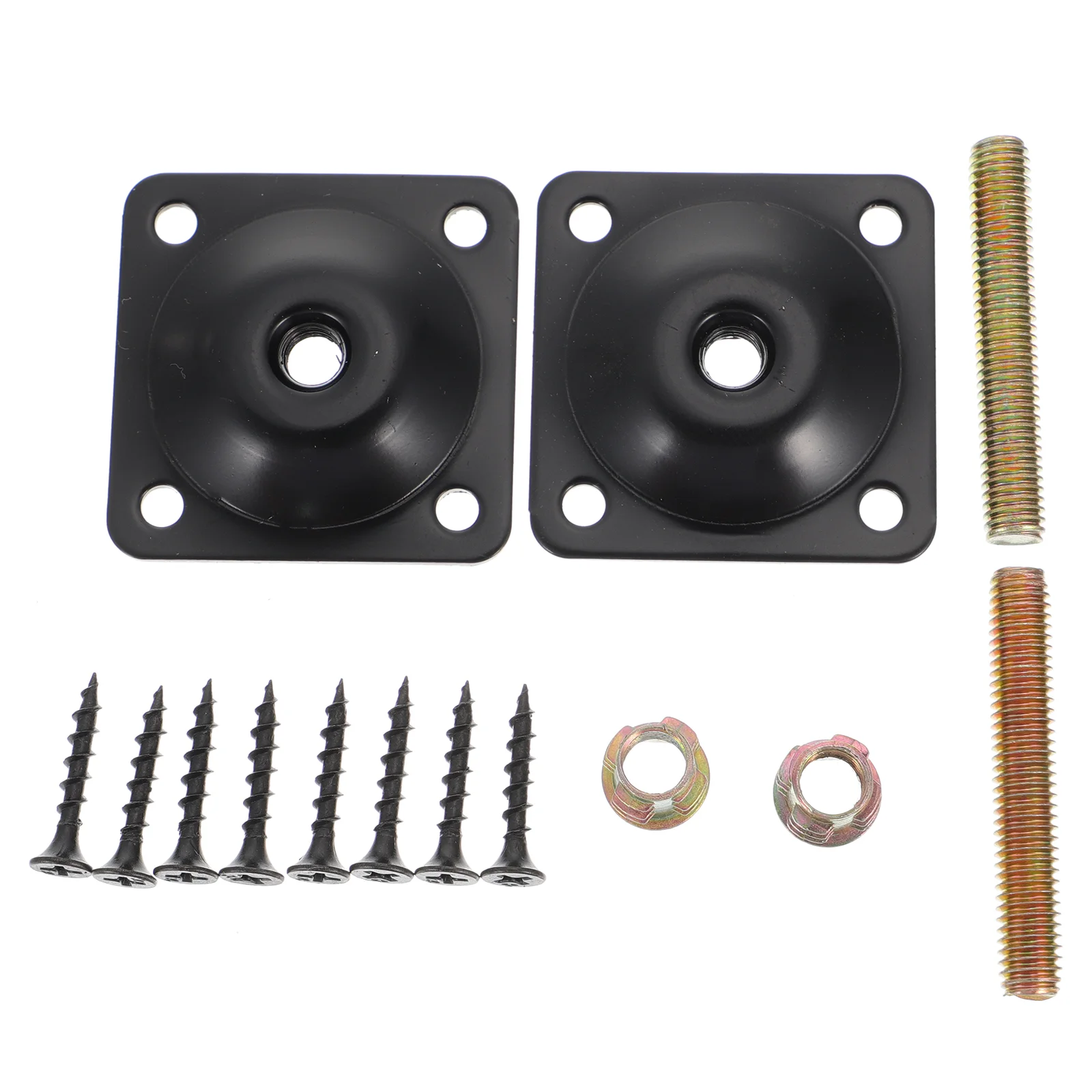 

Sofa Connector Furniture Mounting Plate Leg Attachment Supplies Coffee Table Accessories Flat Black Braces Wooden