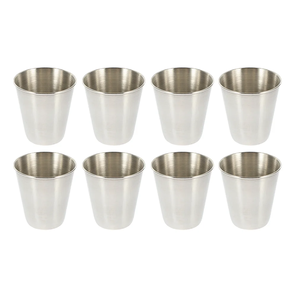 

Cup Steel Stainless Cups Metalwine Glassesshot Martini Vessel Tumbler Drinking Pint Small Beer Camping Champagne Cocktail