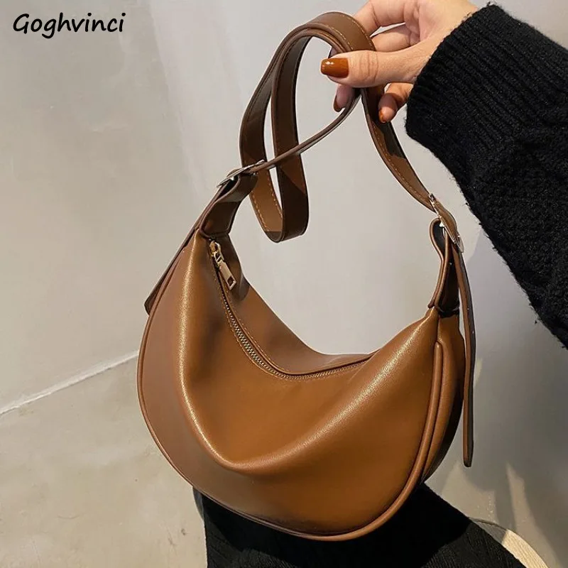 

PU Leather Shoulder Bags for Women Vintage Handbags Large Capacity All-match Crossbody Bag Elegant Commuter Fashion Chic Ins