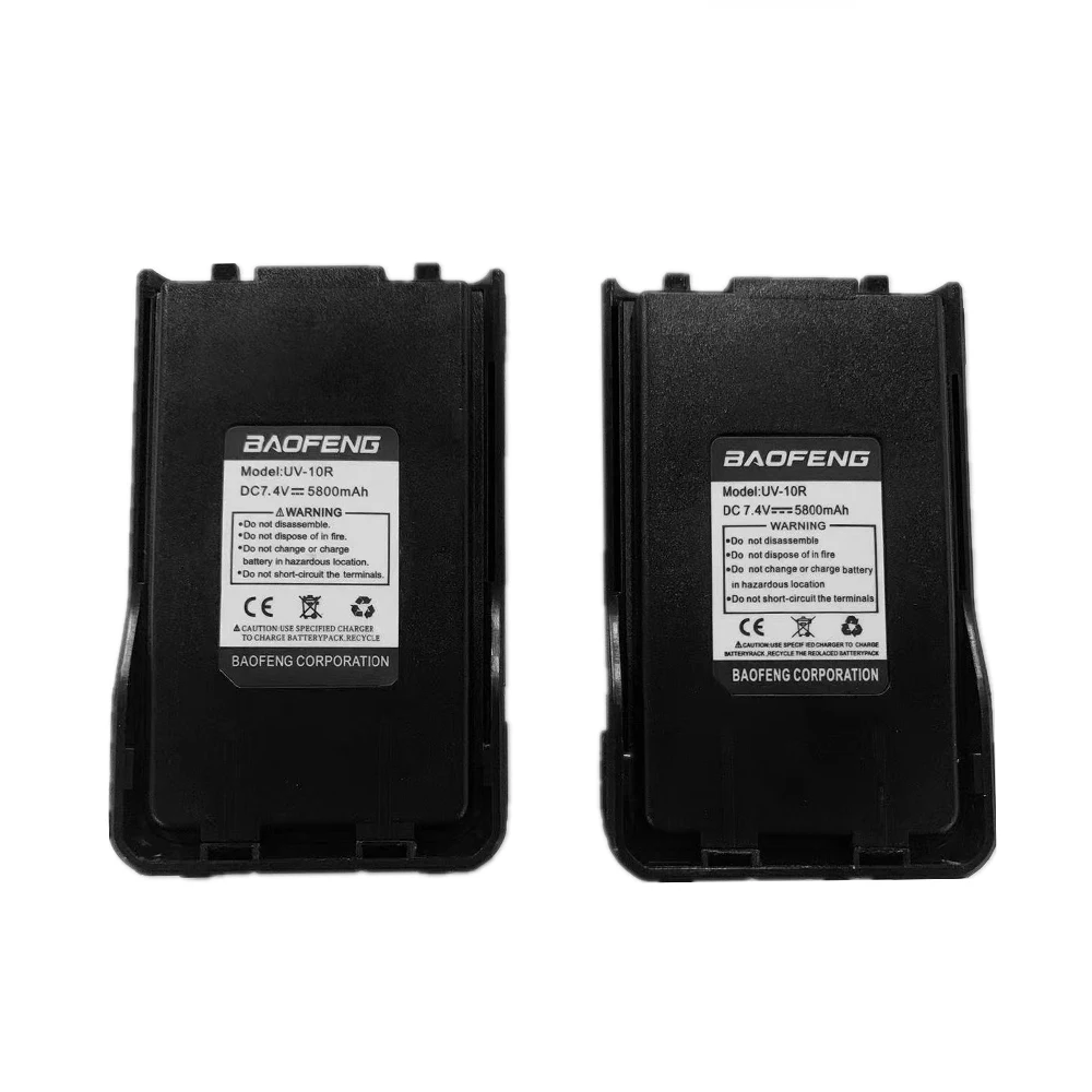 Оригинальный аккумулятор Baofeng UV 10R с перезаряжаемым двухсторонним