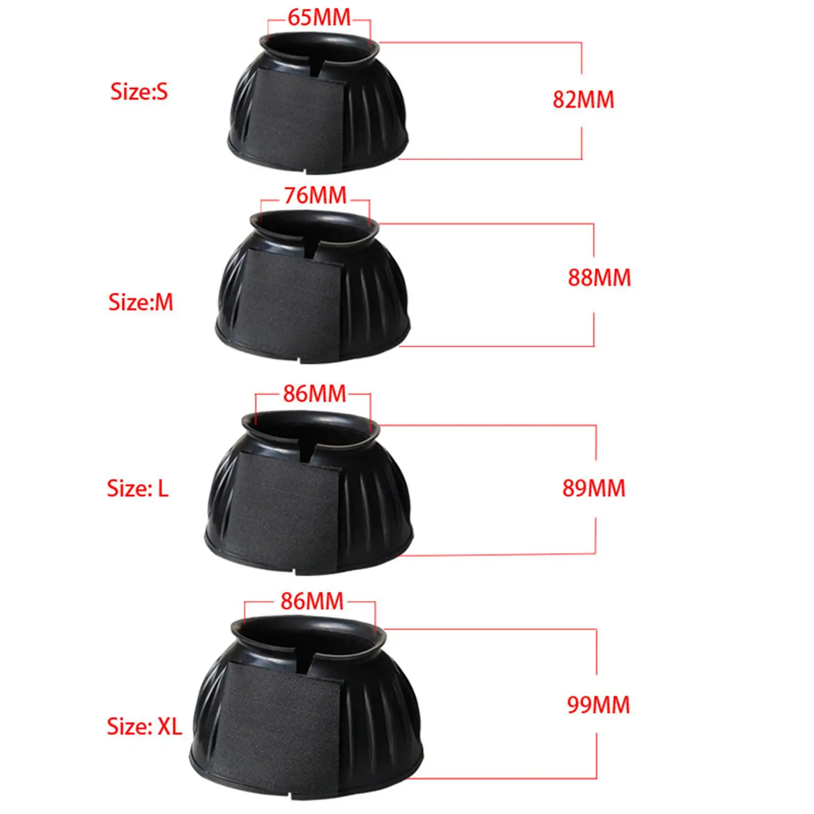 2x сапоги-колокольчики Overreach Boot удобная защита для копыта лошади