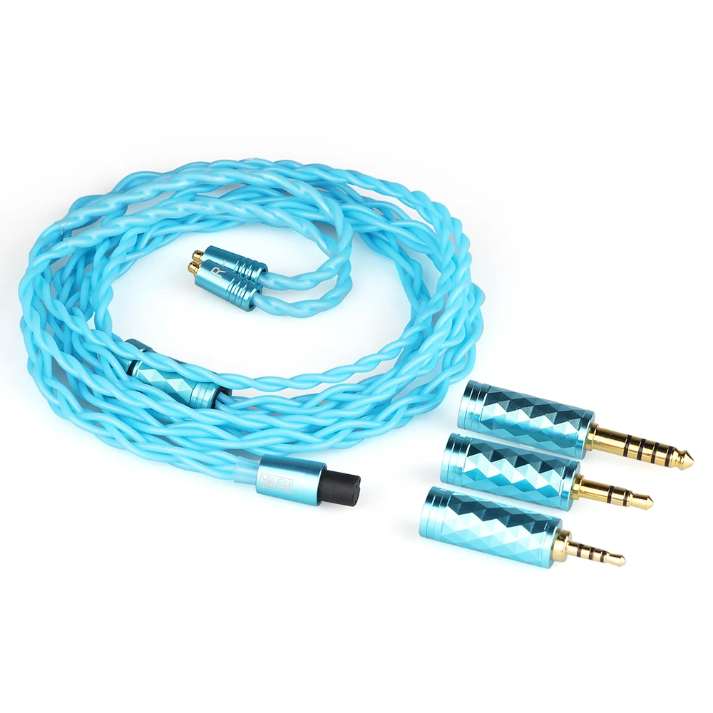 7HZ Bohea 28AWG OCC+Single Crystal Silver Updated Hifi Cable for Earphone In-Ear Monitor