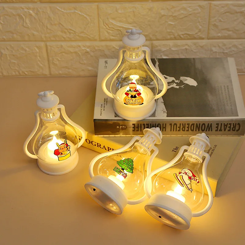 

Christmas Lights Santa Claus LED Lantern Merry Christmas Decorations for Home Christmas Tree Ornaments New Year 2023 Navidad