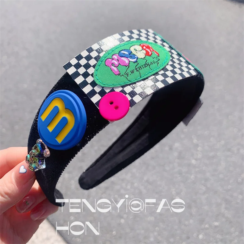 

Letter Cartoon Hairbands Headbands For Women Hair Accessories Pearl Headband for Girls Crown hairband Head Wrap