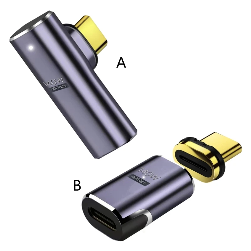 

USB C Magnetic Adapter 24 Pins Type C Connector USB3.1, PD 140W Quick Charge