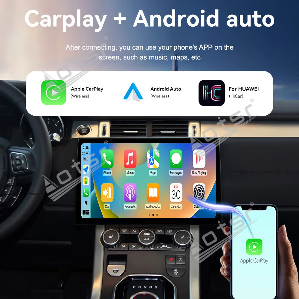 Фото 13,3-дюймовый Android 13 для Land Range Rover Evoque 2012-2016, автомобильный GPS-навигатор CarPlay HD, сенсорный экран, головное устройство, мультимедийный плеер №2