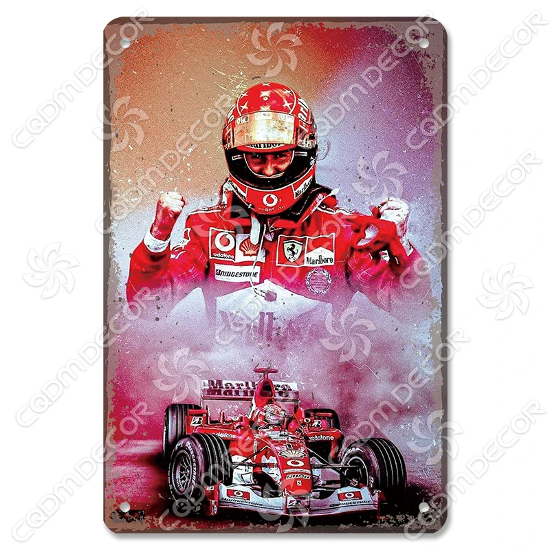

Металлический плакат F1 Racer CQDM DECOR 20x30 см