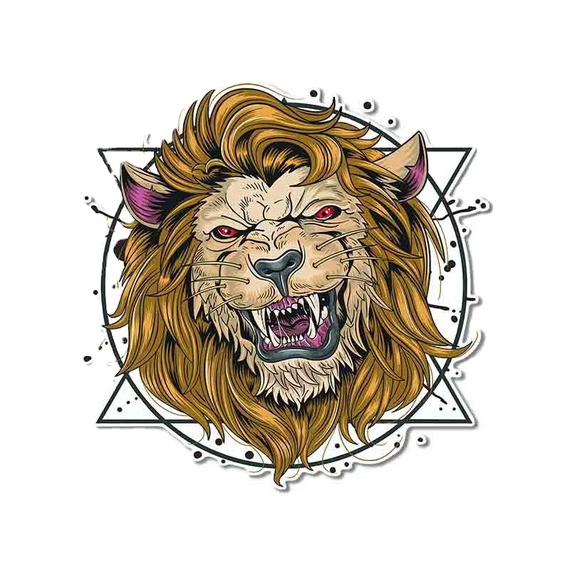 

Creativity Angry Lion Modeling Personality Car Stickers PVC Fashion Auto Window Bumper Waterproof Quality Decals Decor