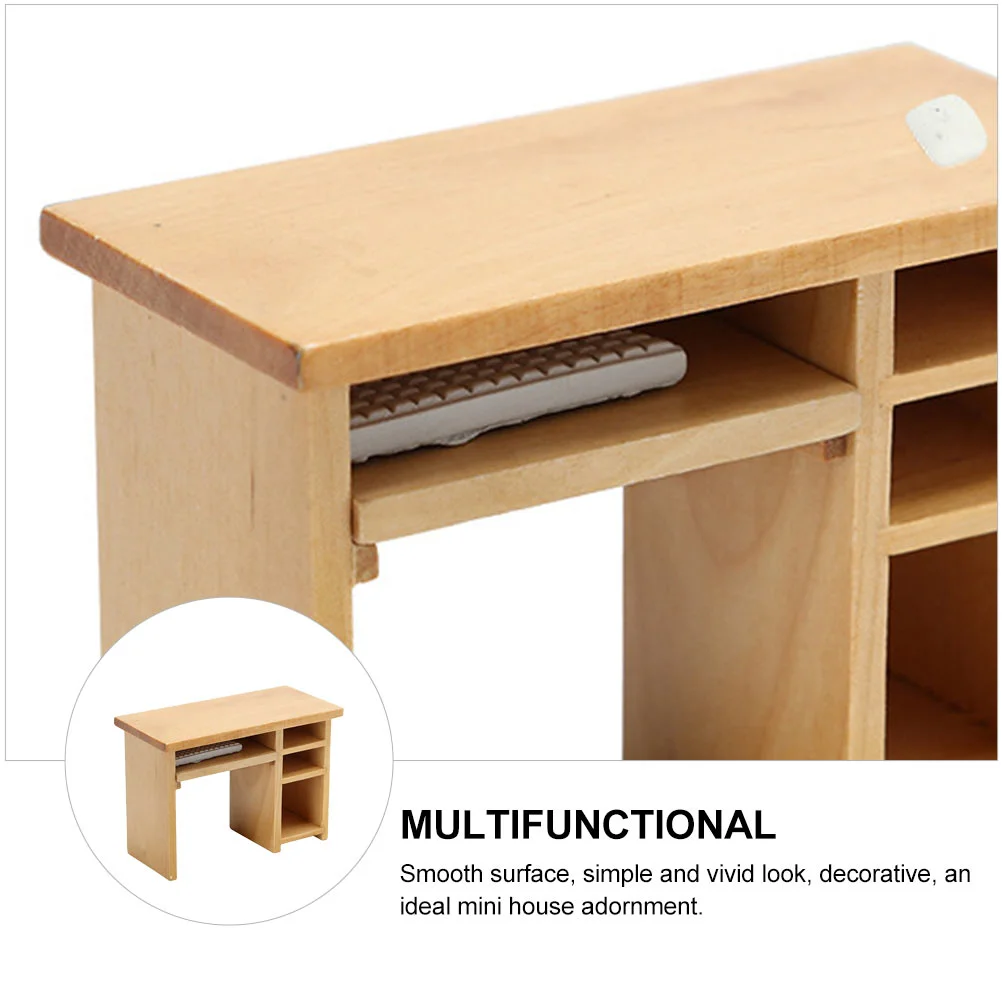 Кукольный домик компьютерный стол декор для книжной полки мини-модель мебели