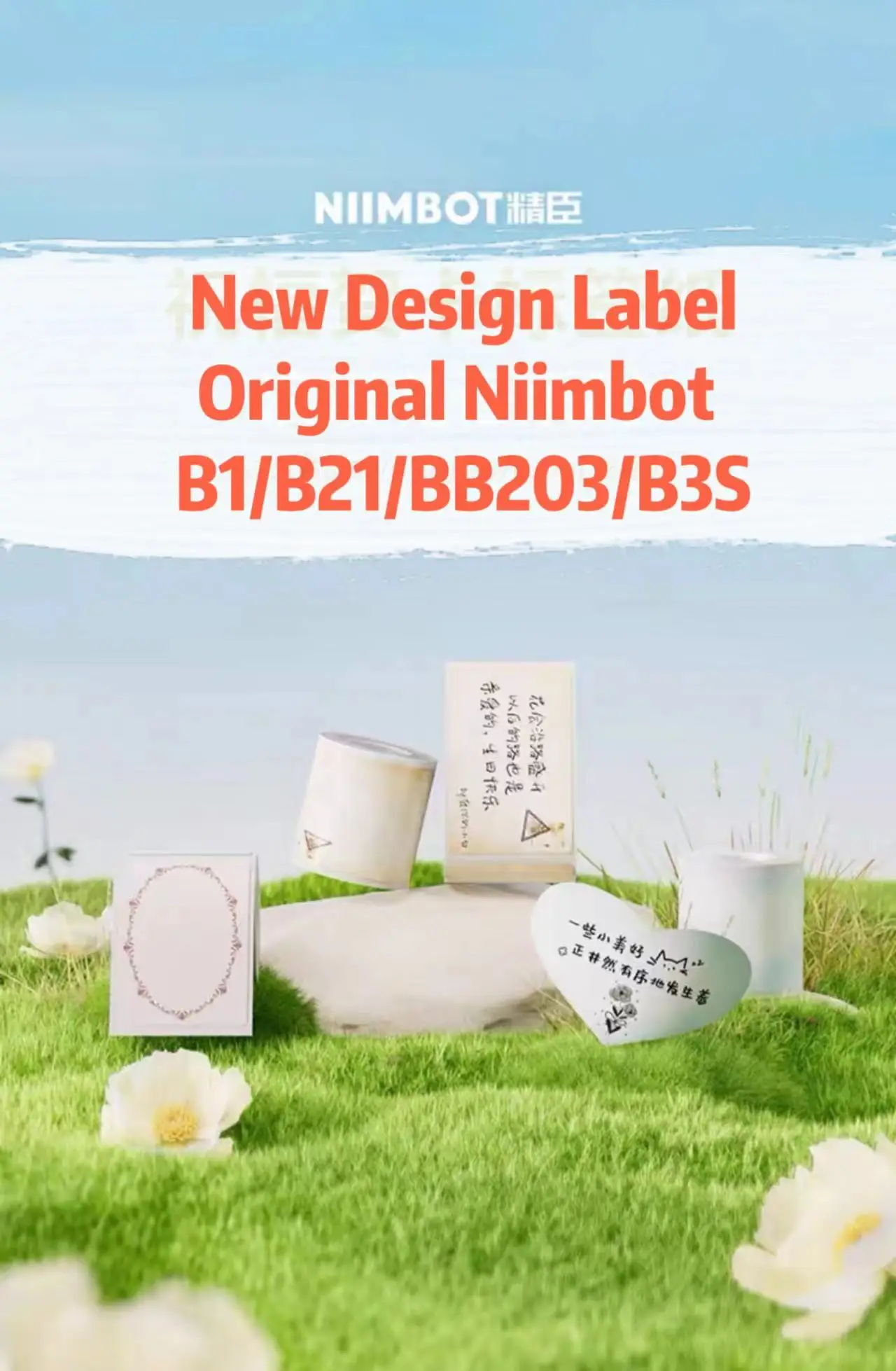 Оригинальный цветной стикер Niimbot B21/B3S/B1/B203