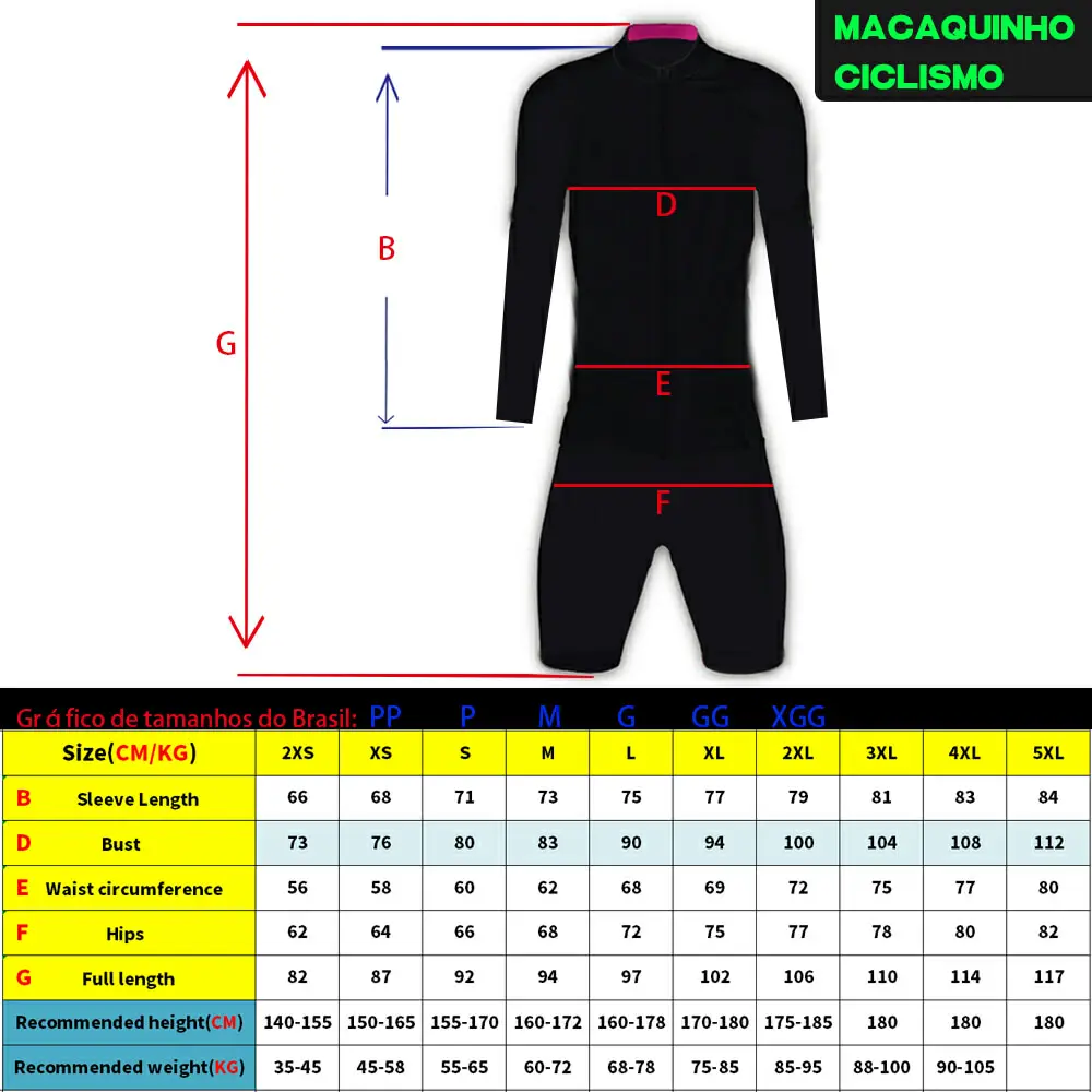 Women's Long Sleeve Cycling Triathlon Brazil 2022 Promotion Bicycle Overalls Blue Jumpsuit |