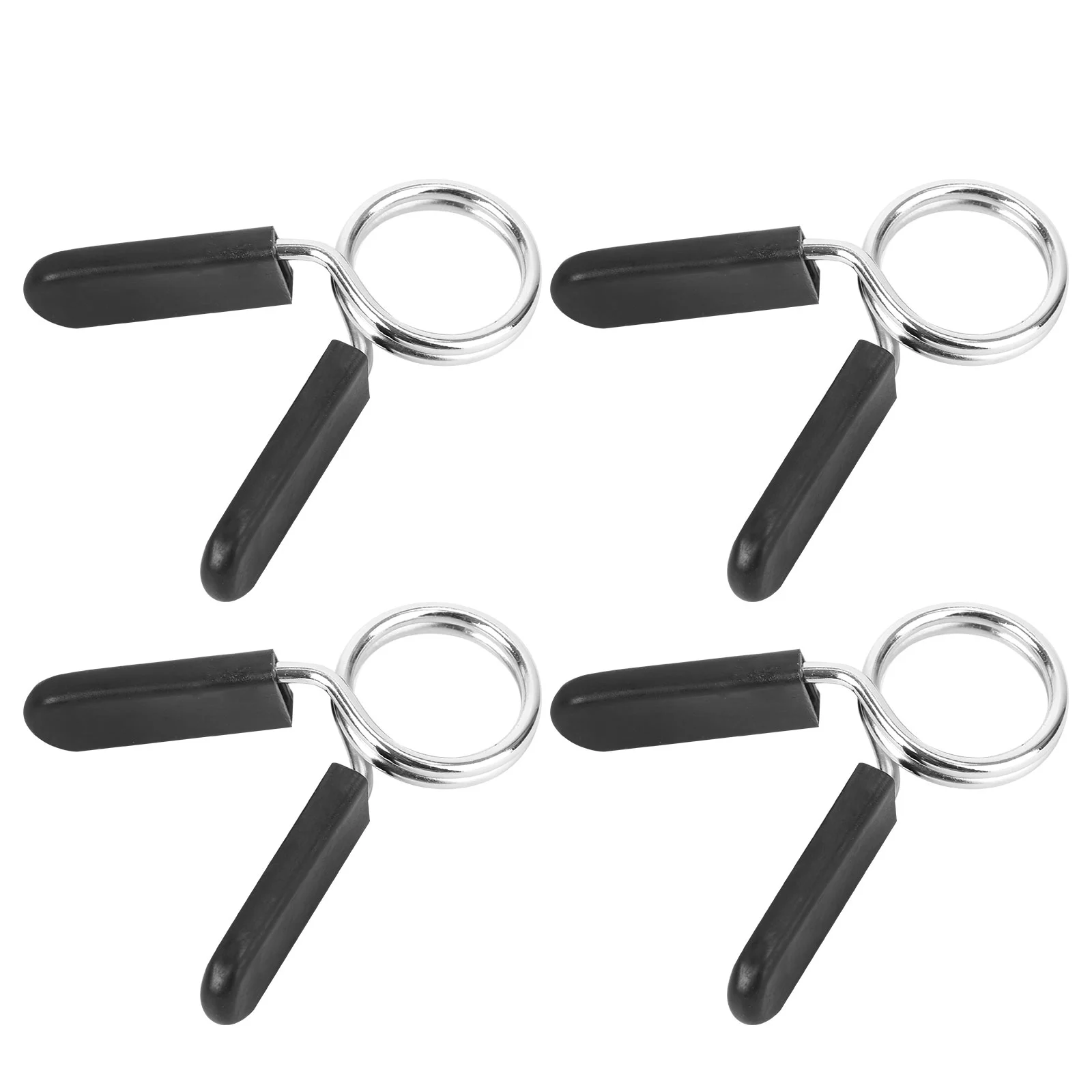 

4pcs 28mm Spring Clip Collars Dumbbell Barbell Clamps for Weightlifting and Strength Training