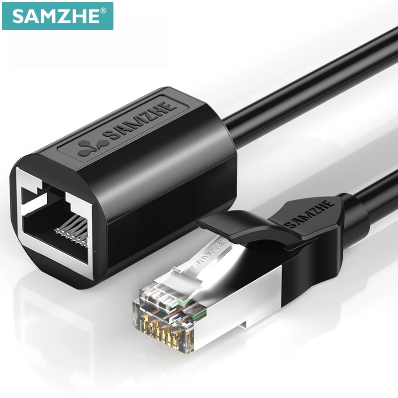 

Y199 Samzhe RJ45 Ethernet verlengкабель-адаптер CAT6 Сетевой Соединительный шнур afgescher14hсовместимый с Cat 6 5E 5