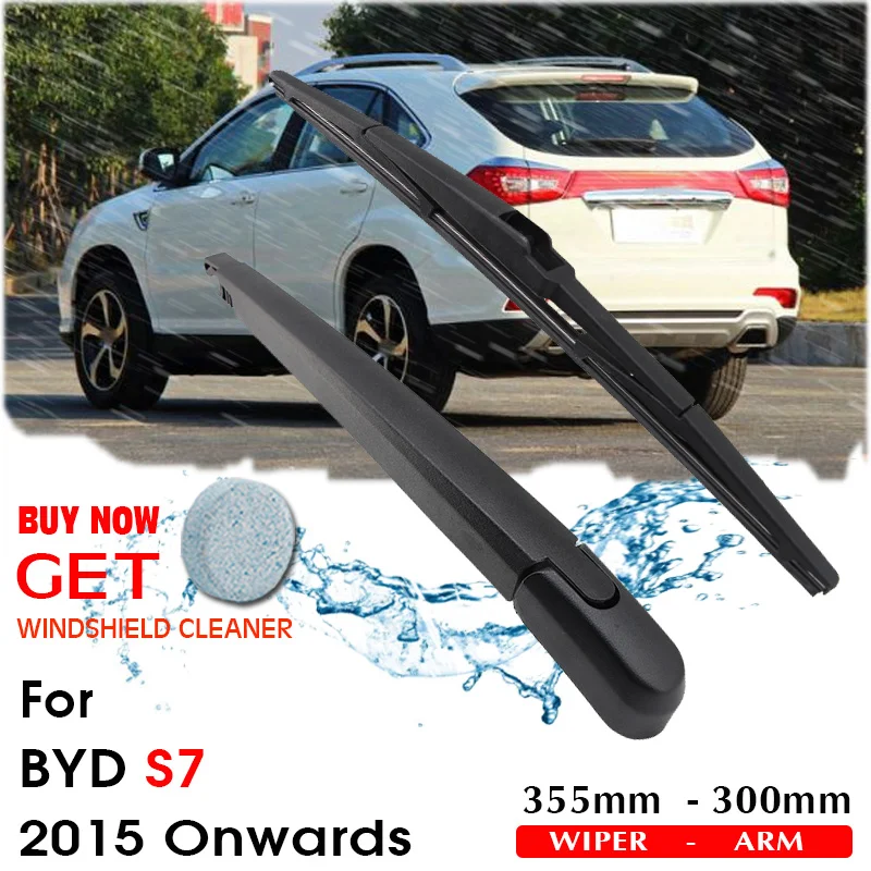 

Car Wiper Blade Rear Back Window Windscreen Windshield Wipers For BYD S7 Hatchback 355 mm 2015 Onwards Auto Accessories