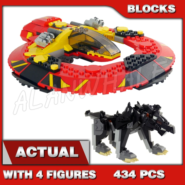 434 шт. супер Мстители идеальная битва для Asgard Commodore космический корабль Thor 10747