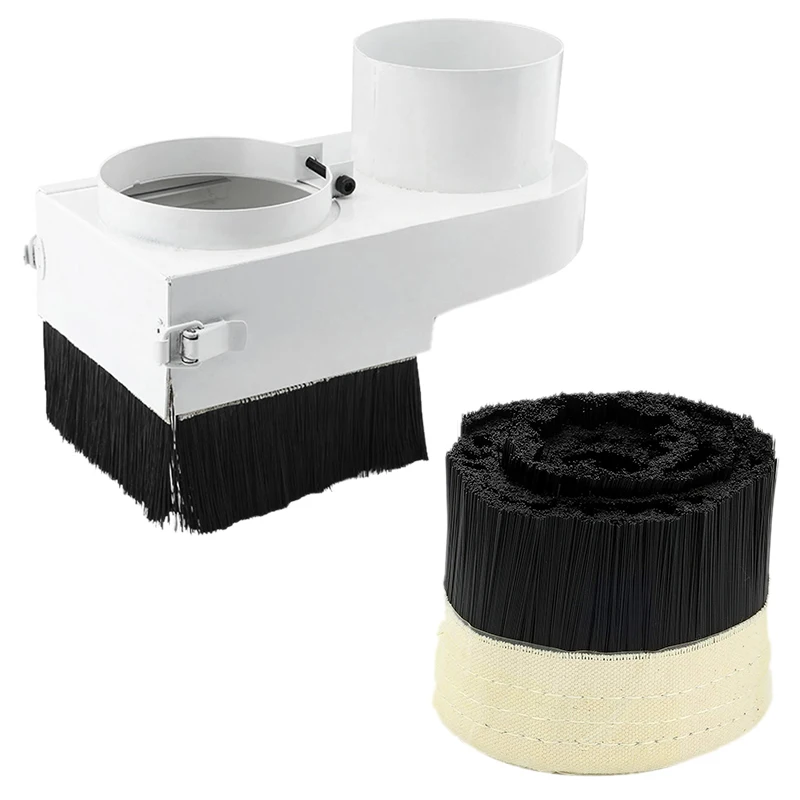 

Пылесборник диаметром 80 мм, щетка и щетка для пылесоса, пылесборник, гравировальная машина, пылезащитный чехол для фрезерного станка с ЧПУ