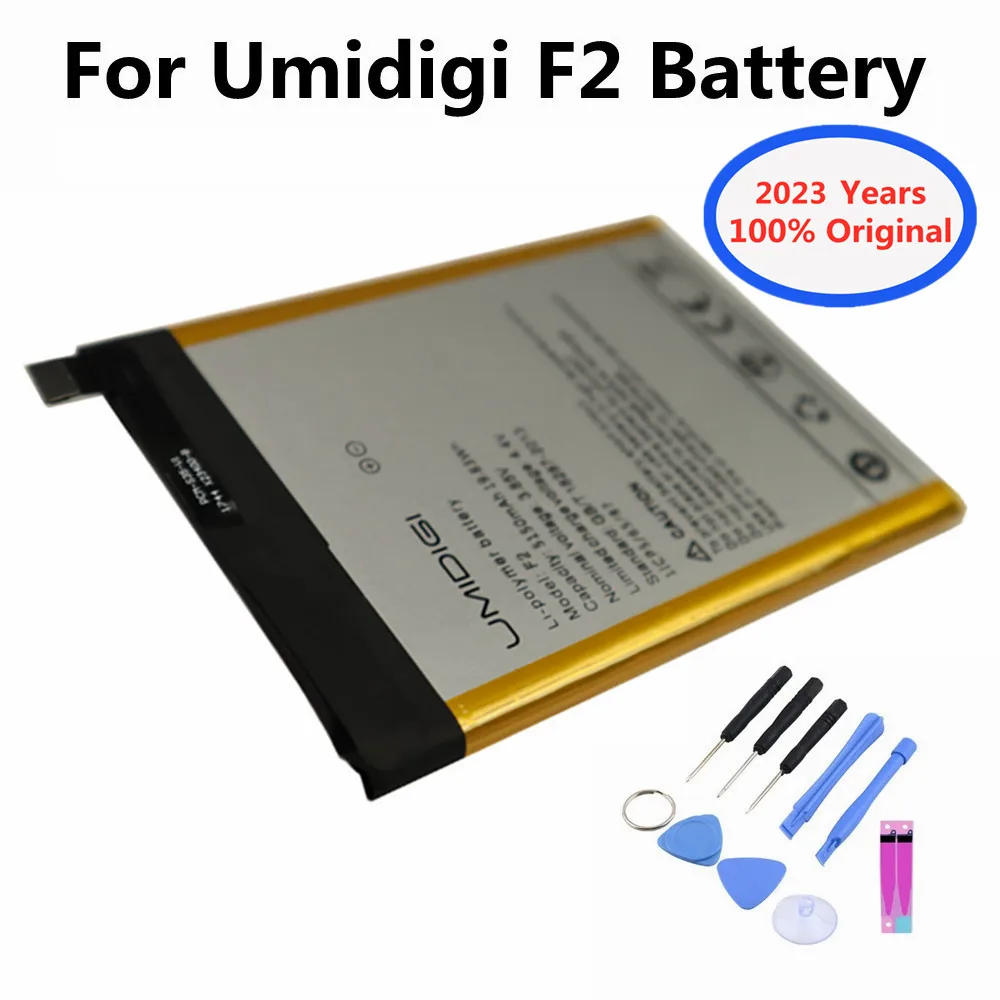

2023 год Новинка 5150 мАч оригинальный аккумулятор UMI для UMI Umidigi F2 F 2 Мобильный телефон сменные батареи + Инструменты