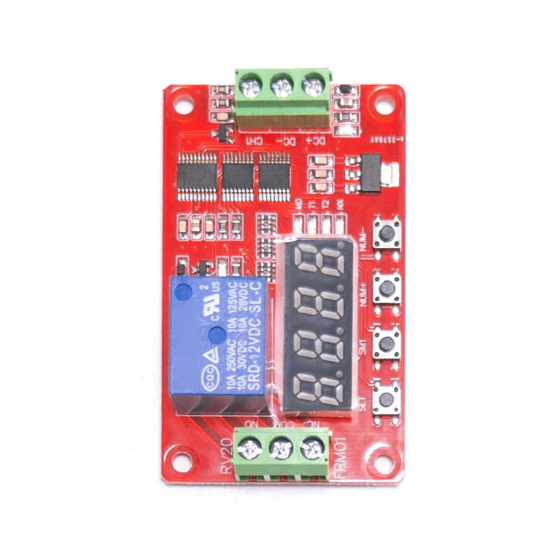 FRM01 PLC Digital реле дисплея Module 12V релейный модуль контроля задержки времени (art.: 3920bf5407592) - 3920bf5407592