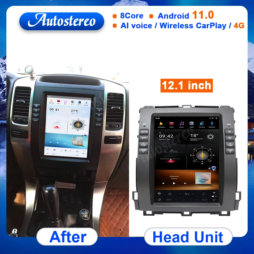 

Qualcomm GPS Navigation For Toyota Land Cruiser Prado 120 2002-2009 Radio HeadUnit Multimedia Player Autostereo Recorder Screen