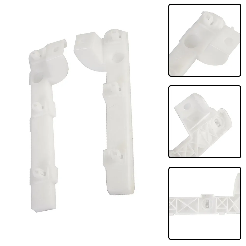 

Left Right Front Bumper Bracket Car Vehicle White 1 Pair Front Left & Right 2Pieces Direct Replacement For EVO
