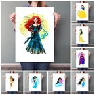 Раскраска маслом по номерам Принцессы Диснея Анна Эльза Белоснежка краска по номерам подходит для взрослых ручная раскраска ed домашний декор