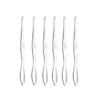 6pcs 304 stainless steel crab tool quick crab needle fork picks for home restaurant silver