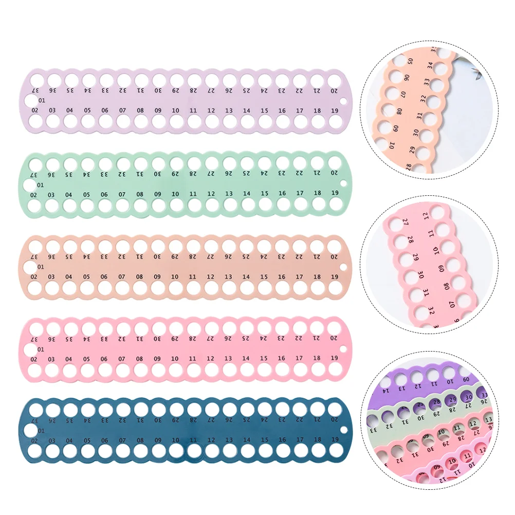 

5 Pcs Plastic Organizers Thread Organizing Tool String Plate Cross-stitch Hoops Storage Card 30x6cm Sewing Tools