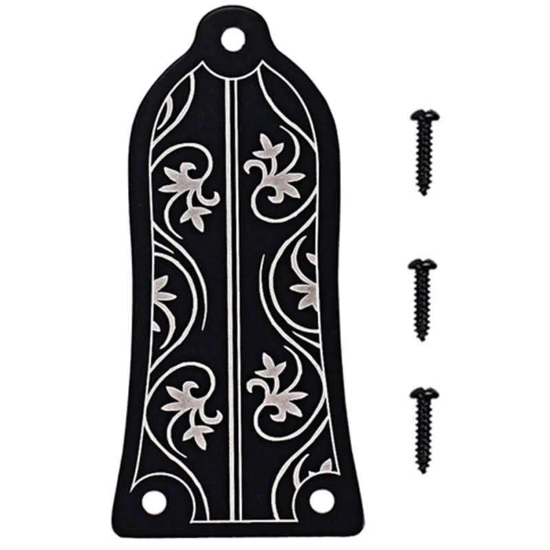 

Guitar Truss Rod Cover GR34 Truss Rod Shape Case For Electric Guitar Les Paul Epiphone (Black)