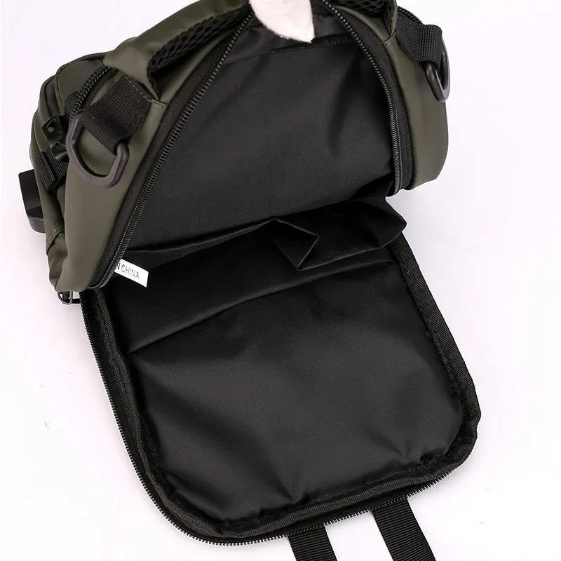 New Men's Multi Function Chest Bag Fashion Leisure One Shoulder Oblique Shoulder Bag Waterproof Space Cloth Backpack
