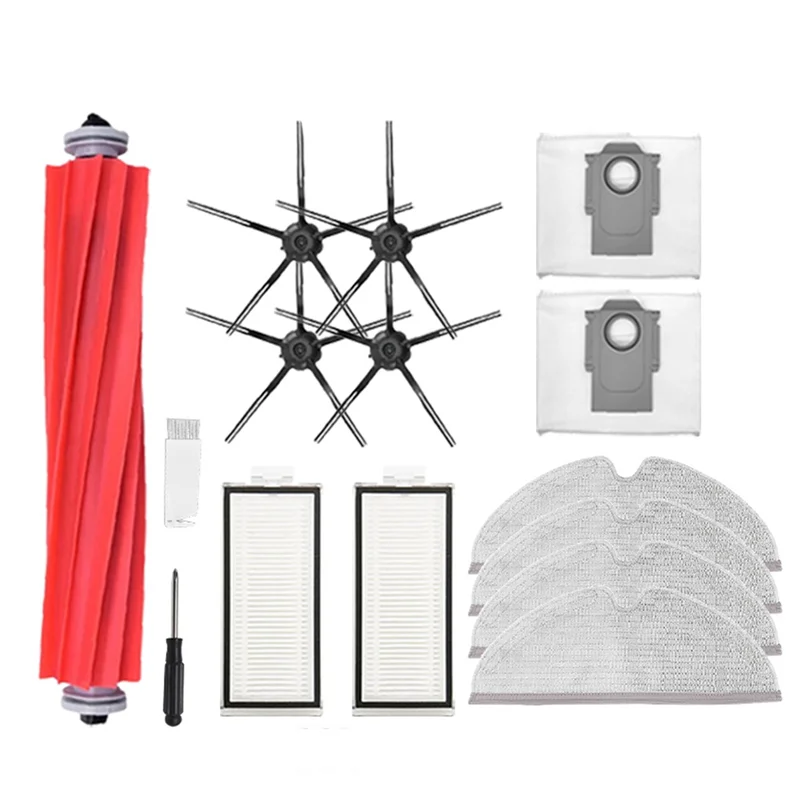 

For Roborock Q7 Max Dust Bag Hepa Filter Parts Q7 Max+ / T8 Main Side Brush Mop Cloth Robot Vacuum Cleaner Accessories