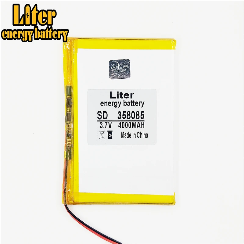 Фото 358085 3,7 V 4000mah планшет Обычная полимерная литиевая батарея GPS,mp3,mp4, сотовый телефон, динамик №1