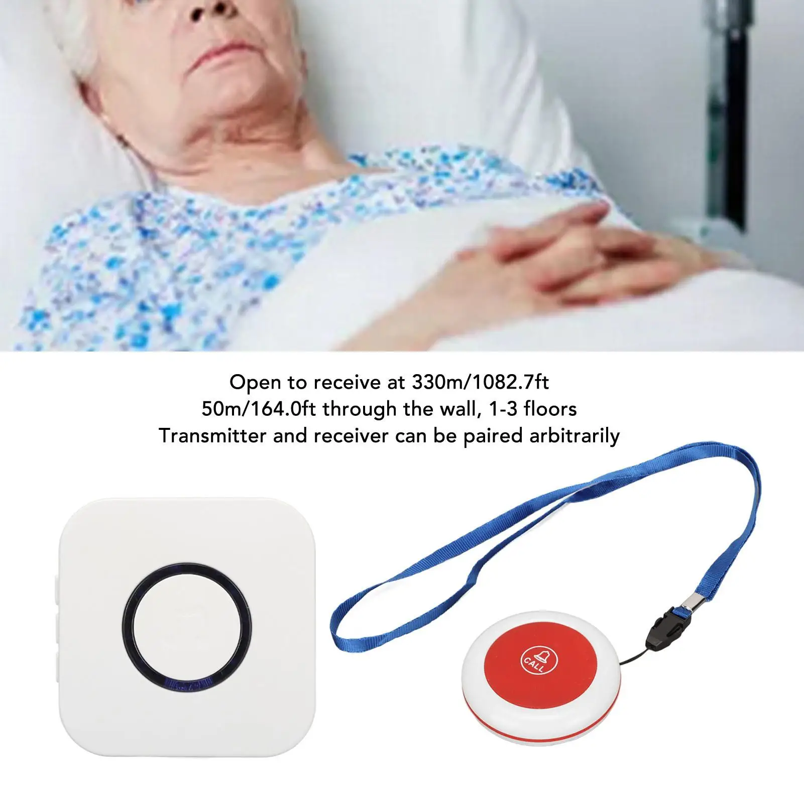 4-объемная водонепроницаемая беспроводная пейджер для сиделки SOS система кнопок