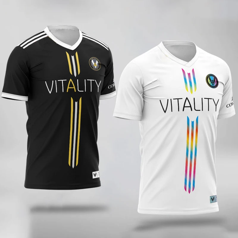 

2022 New Summer Esports T-Shirt French Bee Vitality Team Uniform Short Sleeve CSGO E-Sports SHOX Competition Suit