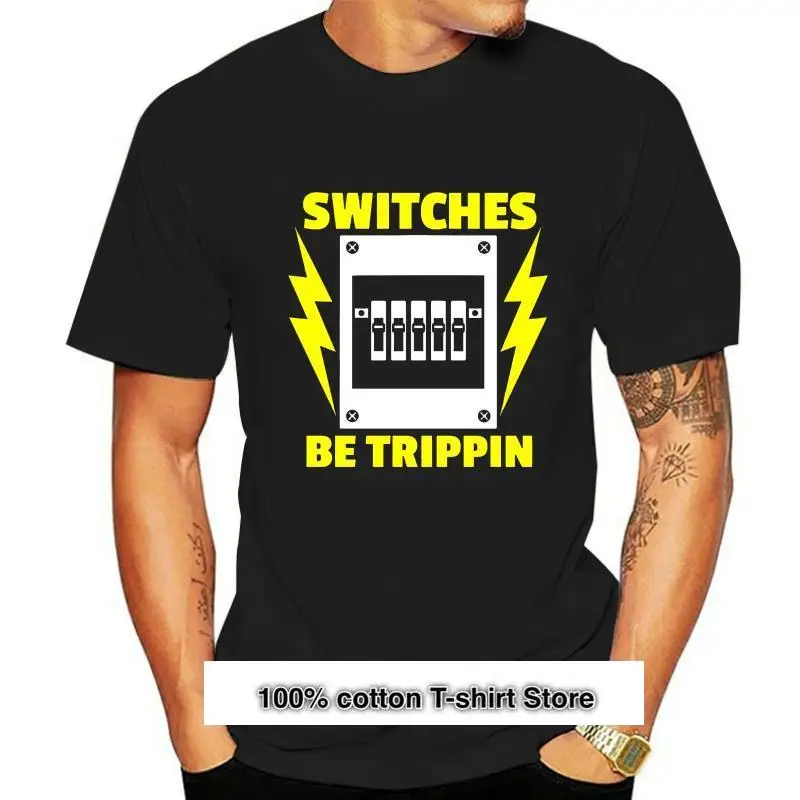 

Camiseta de electricista switch Be Trippin para hombre, Camisa estampada, camisetas