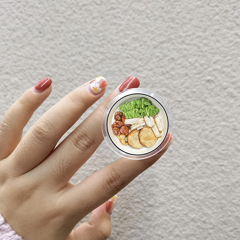 Забавный складной держатель-подставка в Корейском стиле для iPhone 11 13 Samsung Huawei -