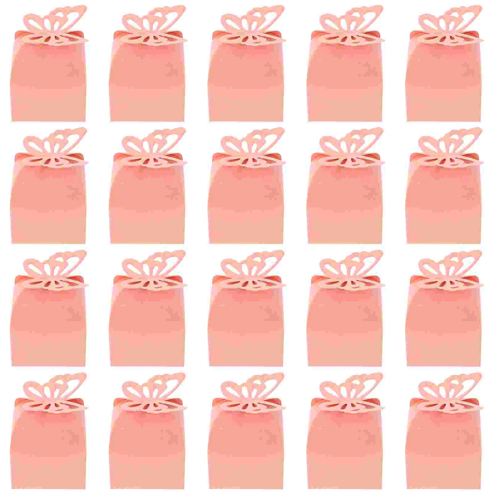 

50 Pcs Candy Containers Gifts Baby Treat Box Plastic Graduation Boxes Party Favor 6cm Folding