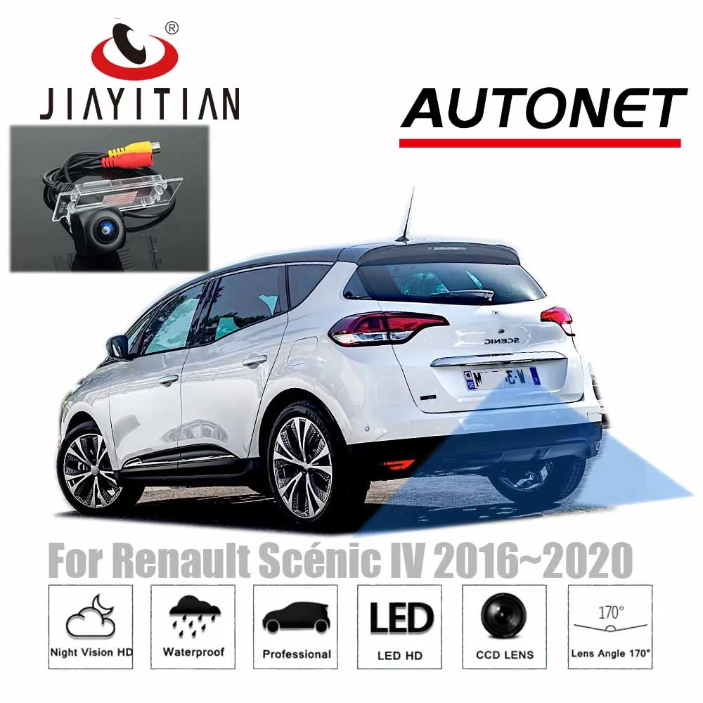 

JIAYITIAN Rear View Camera For Renault Scenic 4 IV 2016~2020/CCD/Night Vision/Backup Reverse Parking Camera adapter Cable
